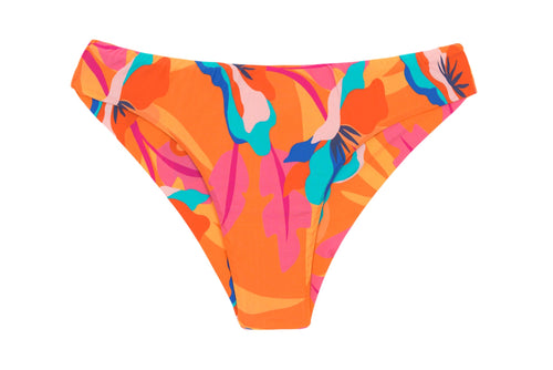 Product Front: Rio De Sol Figi Bikini Bottom Orange-Bloom Nice