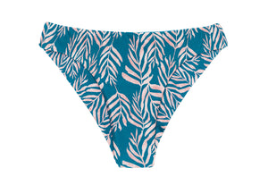 Product Front: Rio De Sol Figi Bikini Bottom Palms-Blue Nice