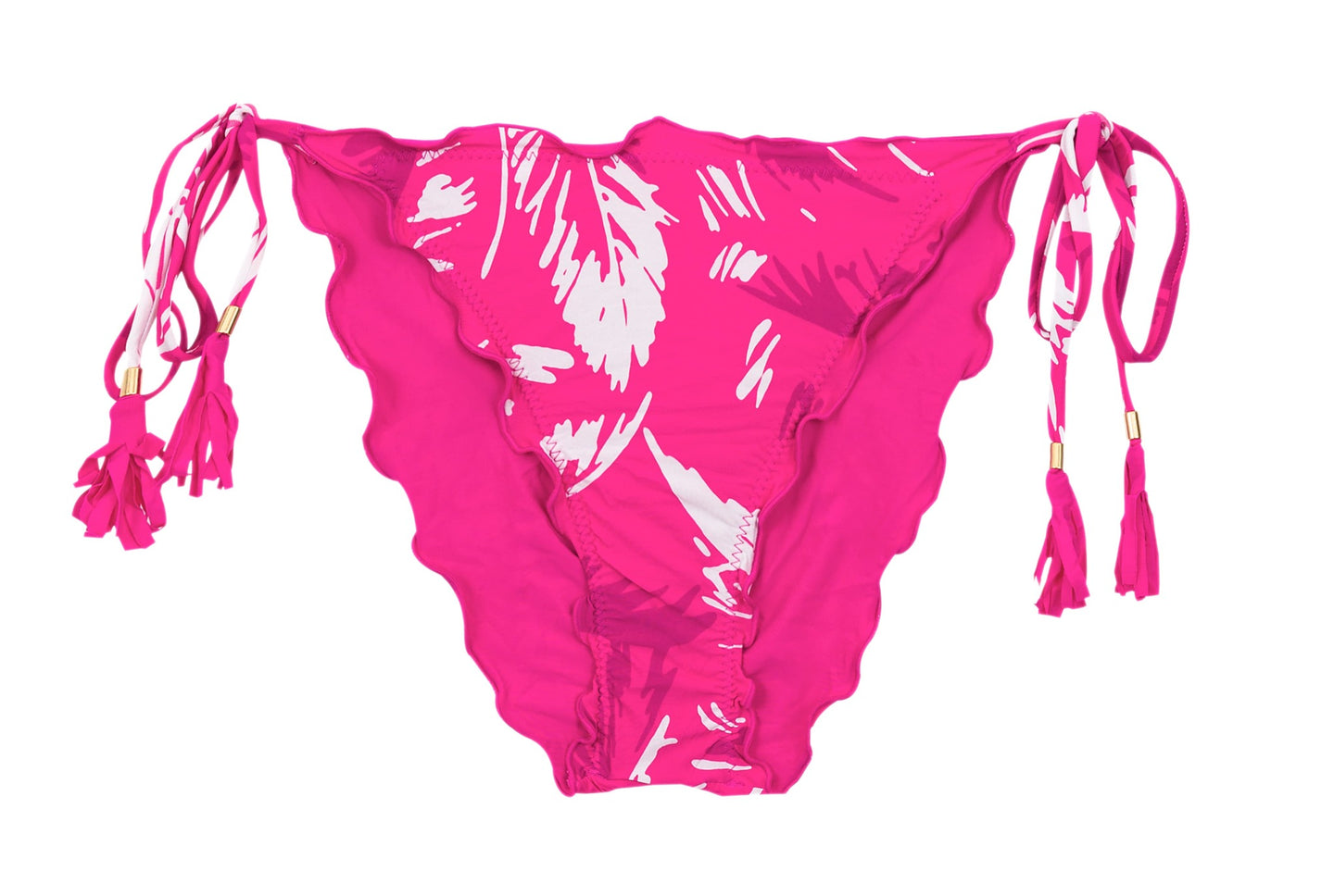Product Front: Rio De Sol Figi Bikini Bottom Pink-Palms Frufru-Comfy
