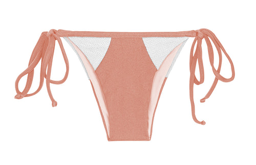 Product Front: Rio De Sol Figi Bikini Bottom Rose Recorte Tri