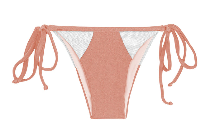 Product Front: Rio De Sol Figi Bikini Bottom Rose Recorte Tri
