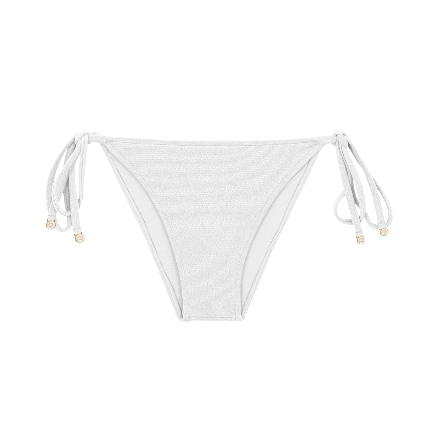 Product Front: Rio De Sol Figi Bikini Bottom Sand-White Lacinho