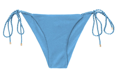 Product Front: Rio De Sol Figi Bikini Bottom Shimmer-Baltic-Sea Cheeky-Rope