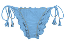 Załaduj obraz do przeglądarki galerii, Product Front: Rio De Sol Figi Bikini Bottom Shimmer-Baltic-Sea Frufru-Comfy
