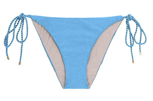 Product Front: Rio De Sol Figi Bikini Bottom Shimmer-Baltic-Sea Ibiza-Rope