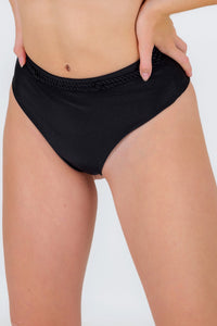 Gallery: Rio De Sol Figi Bikini Bottom Shimmer-Black Hotpants