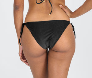 Image 08: Rio De Sol Figi Bikini Bottom Shimmer-Black Ibiza-Comfy