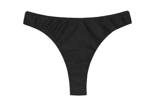 Product Front: Rio De Sol Figi Bikini Bottom Shimmer-Black Nice-Fio