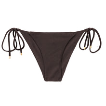 Załaduj obraz do przeglądarki galerii, Product Front: Rio De Sol Figi Bikini Bottom Shimmer-Coffee Cheeky-Tie

