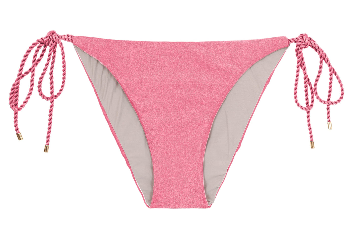 Product Front: Rio De Sol Figi Bikini Bottom Shimmer-Confetti Ibiza-Rope