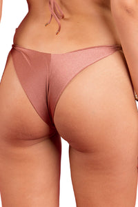 Image 07: Rio De Sol Figi Bikini Bottom Shimmer-Copper Cheeky-Tie