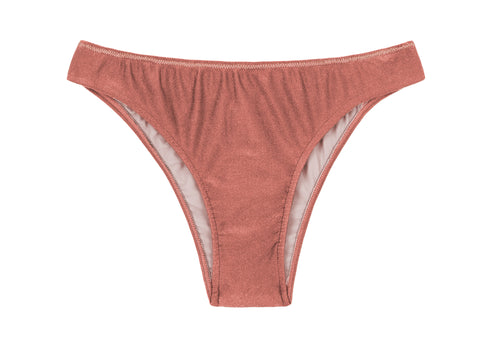 Product Front: Rio De Sol Figi Bikini Bottom Shimmer-Copper Essential