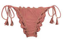 Załaduj obraz do przeglądarki galerii, Product Front: Rio De Sol Figi Bikini Bottom Shimmer-Copper Frufru

