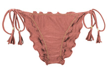 Załaduj obraz do przeglądarki galerii, Product Front: Rio De Sol Figi Bikini Bottom Shimmer-Copper Frufru-Comfy
