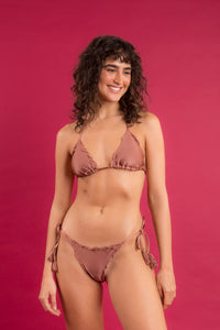 Image 09: Rio De Sol Figi Bikini Bottom Shimmer-Copper Frufru-Fio
