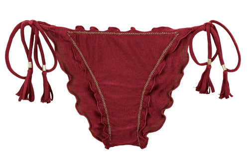 Product Front: Rio De Sol Figi Bikini Bottom Shimmer-Divino Frufru-Comfy