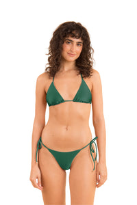 Model Front: Rio De Sol Figi Bikini Bottom Shimmer-Palace Cheeky-Tie