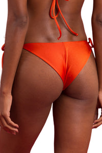 Image 07: Rio De Sol Figi Bikini Bottom Shimmer-Paprica Cheeky-Tie