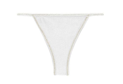 Product Front: Rio De Sol Figi Bikini Bottom Shimmer-White California