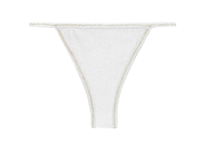 Product Front: Rio De Sol Figi Bikini Bottom Shimmer-White California