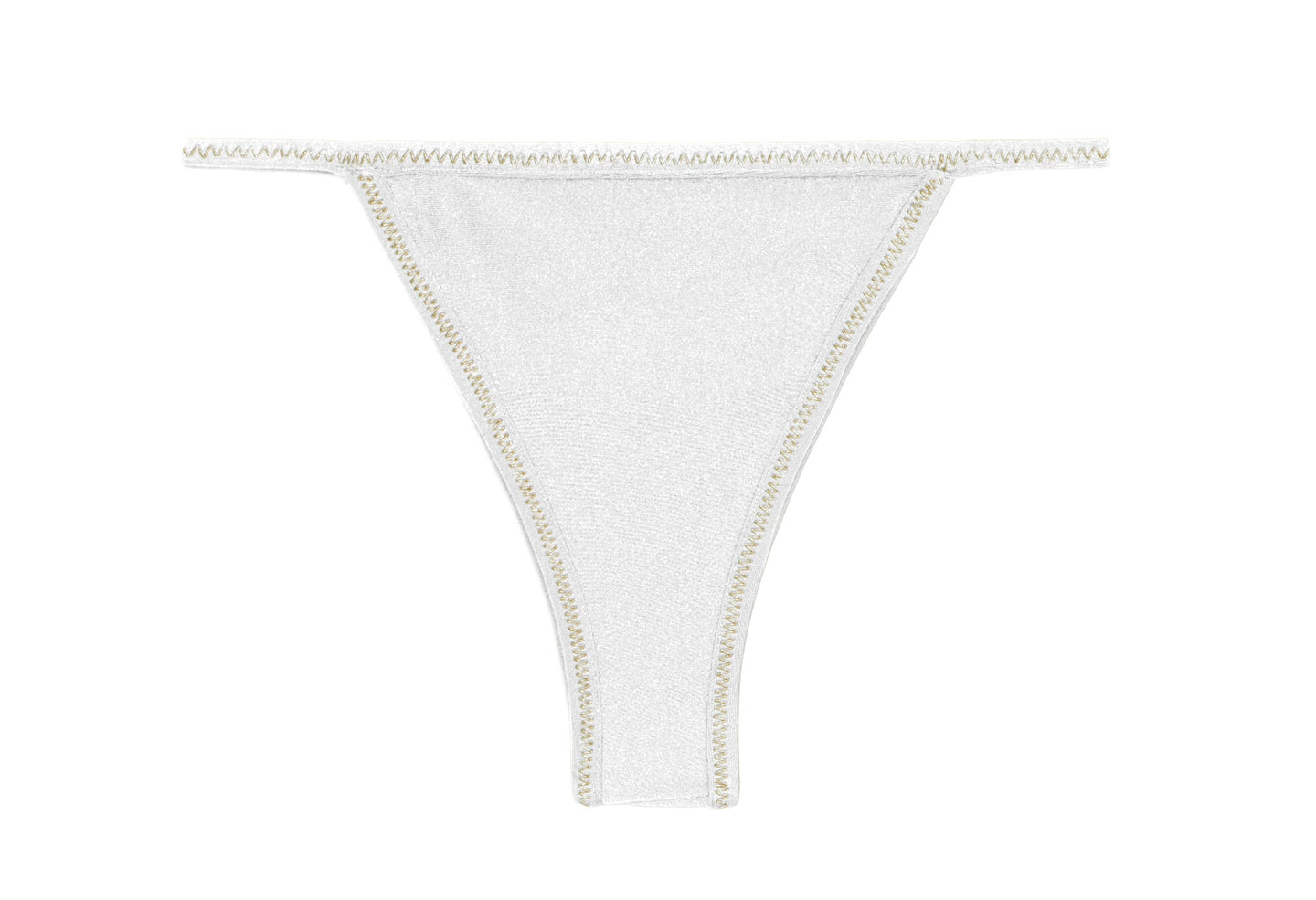 Product Front: Rio De Sol Figi Bikini Bottom Shimmer-White California