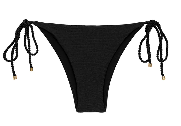 Product Front: Rio De Sol Figi Bikini Bottom St-Tpz-Black Ibiza