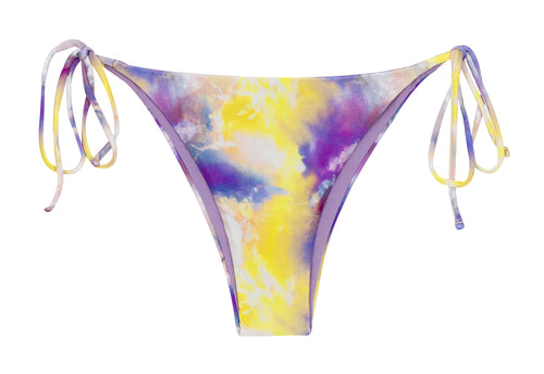 Product Front: Rio De Sol Figi Bikini Bottom Tiedye-Purple Ibiza