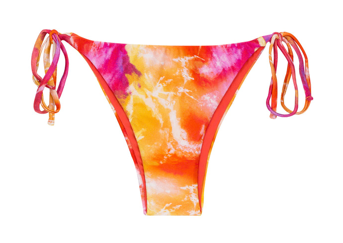 Product Front: Rio De Sol Figi Bikini Bottom Tiedye-Red Ibiza