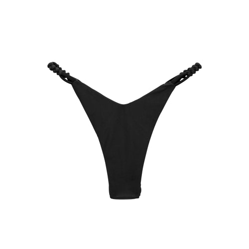 Product Front: Rio De Sol Figi Bikini Bottom Touch-Black Gigi