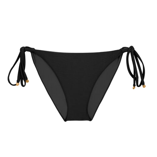 Product Front: Rio De Sol Figi Bikini Bottom Touch-Black Ibiza-Comfy