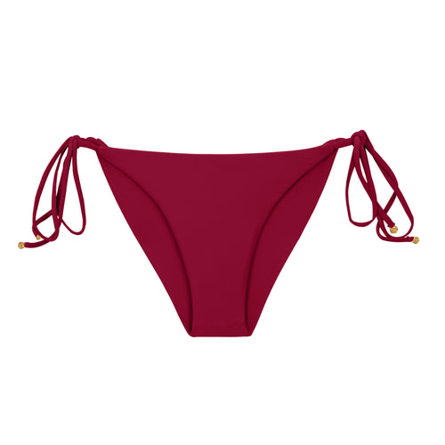 Product Front: Rio De Sol Figi Bikini Bottom Touch-Carmim Cheeky-Tie