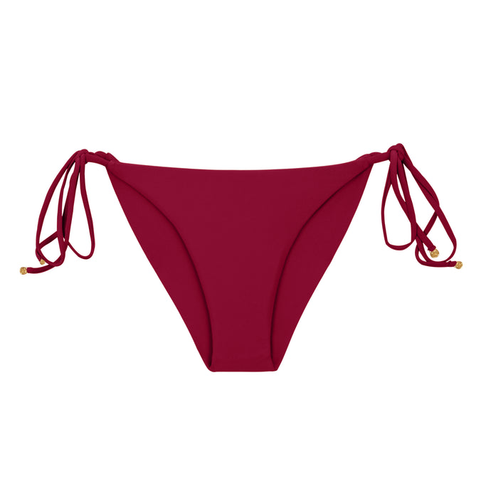 Product Front: Rio De Sol Figi Bikini Bottom Touch-Carmim Cheeky-Tie