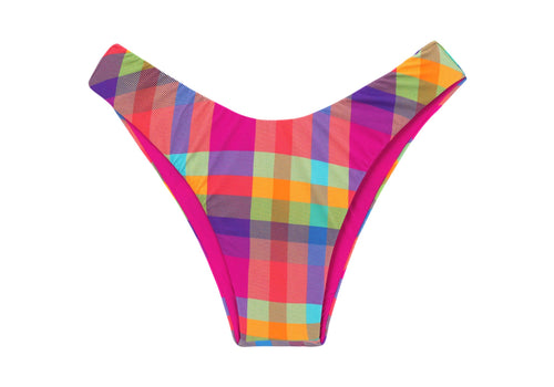 Product Front: Rio De Sol Figi Bikini Bottom Tulip-Garden High-Leg