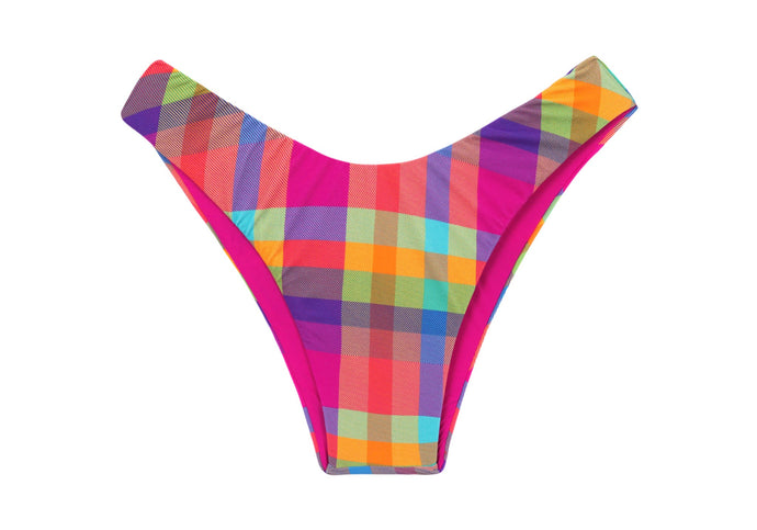 Product Front: Rio De Sol Figi Bikini Bottom Tulip-Garden High-Leg