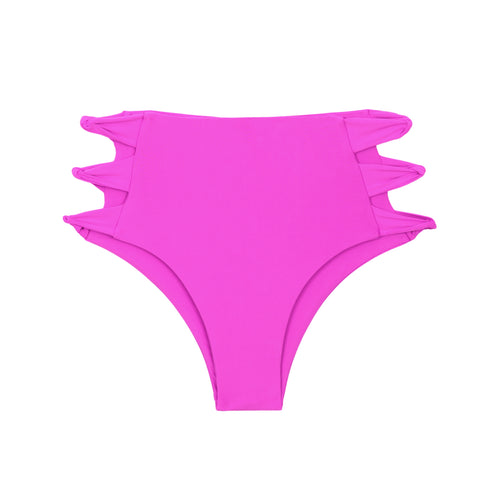 Product Front: Rio De Sol Figi Bikini Bottom Vita-Pink High-Waist-Spin