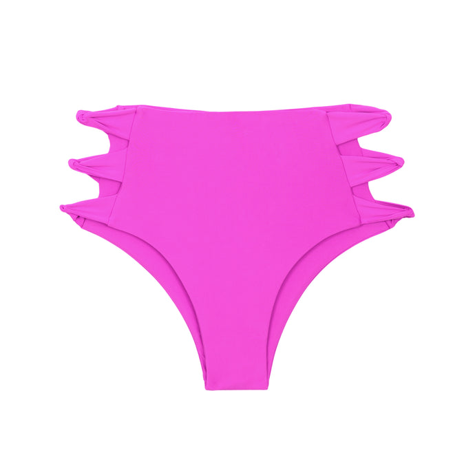 Product Front: Rio De Sol Figi Bikini Bottom Vita-Pink High-Waist-Spin