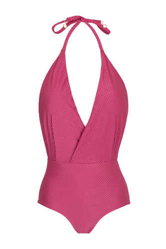 Product Front: Rio De Sol Kostium Jednoczęściowy Cloque Lichia Transpassado