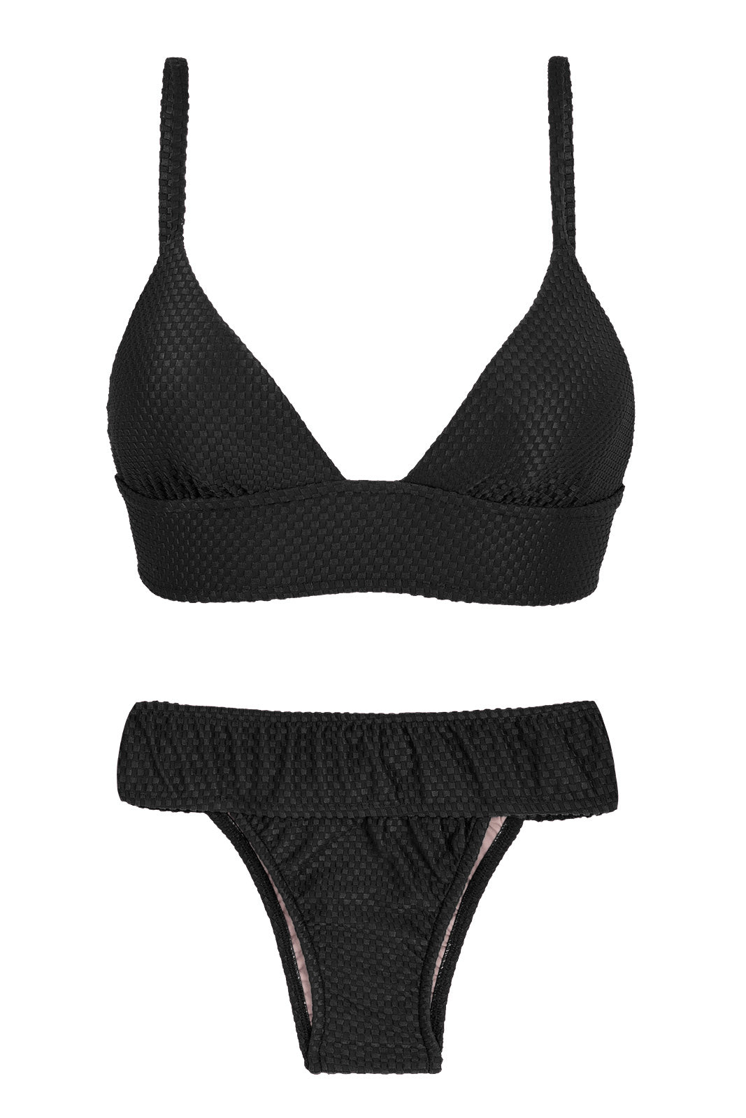 Product Front: Rio De Sol Zestaw Bikini Cloque Preto Tri Cos