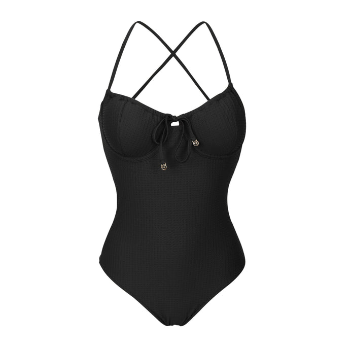 Product Front: Rio De Sol Kostium Jednoczęściowy Dots-Black Julia