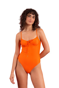 Image 04: Rio De Sol Kostium Jednoczęściowy Dots-Orange Julia