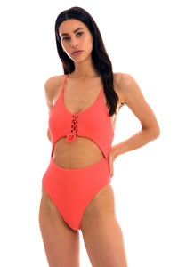 Model Front: Rio De Sol Kostium Jednoczęściowy Dots-Tabata Ivy Strap