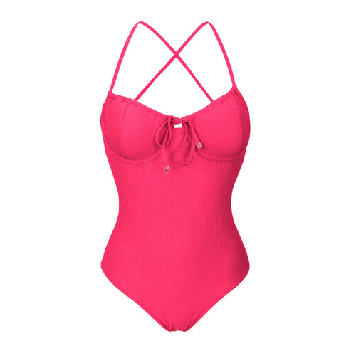 Product Front: Rio De Sol Kostium Jednoczęściowy Dots-Virtual-Pink Julia