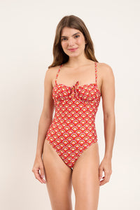 Model Front: Rio De Sol Kostium Jednoczęściowy Floral-Scales Julia