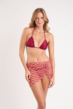 Załaduj obraz do przeglądarki galerii, Model Front: Rio De Sol Spódnica Plażowa Floral-Scales Mini Skirt Ruched
