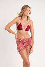 Załaduj obraz do przeglądarki galerii, Image 05: Rio De Sol Spódnica Plażowa Floral-Scales Mini Skirt Ruched
