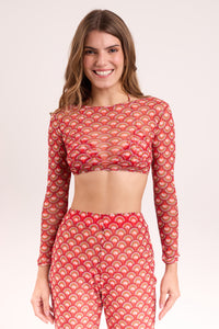 Gallery: Rio De Sol Top Plażowy Floral-Scales Top Harper