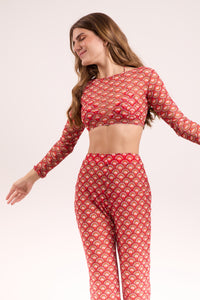 Image 06: Rio De Sol Top Plażowy Floral-Scales Top Harper