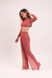Image 08: Rio De Sol Top Plażowy Floral-Scales Top Harper
