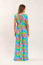 Załaduj obraz do przeglądarki galerii, Model Back: Rio De Sol Sukienka Plażowa Fusion Long Dress Soleil
