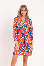 Załaduj obraz do przeglądarki galerii, Model Front: Rio De Sol Sukienka Plażowa Leaves Chemise
